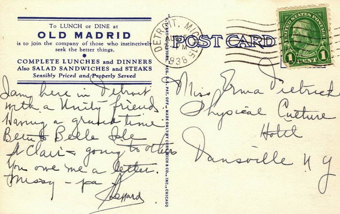 Old Madrid - Old Postcard Photo